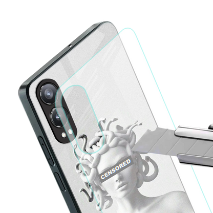 Censored stylish phone case for oneplus nord ce 4 lite | glossy glass and slim fit