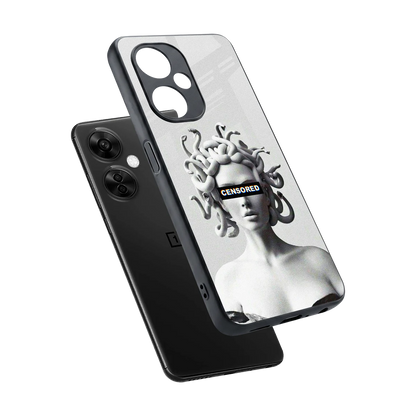 Censored sleek oneplus nord ce 3 lite cover with tempered glass back and TPU edges