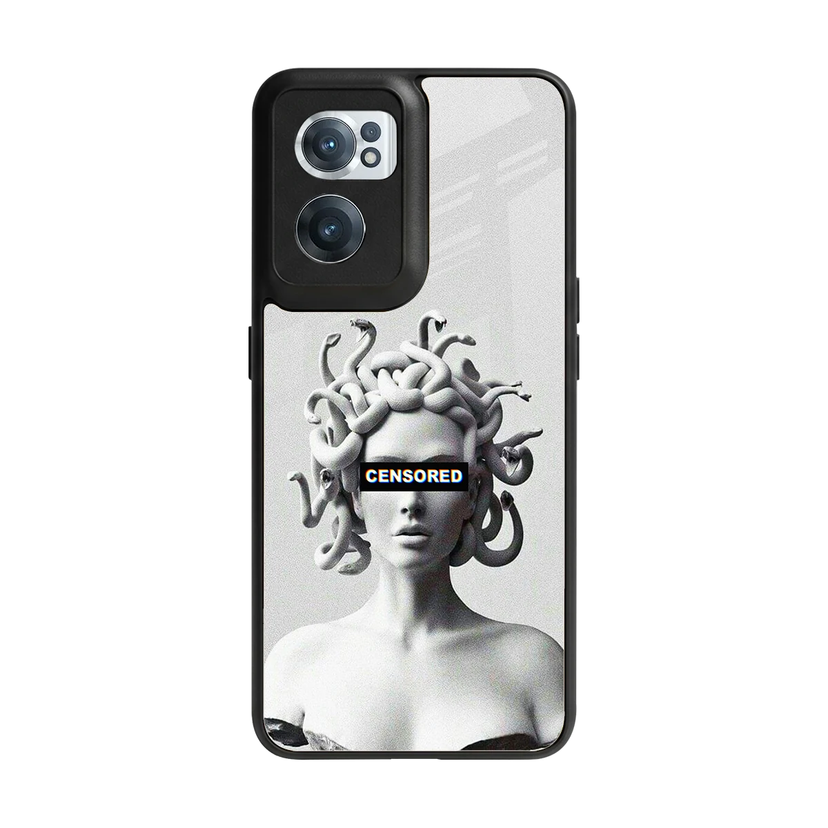 Censored back phone cover | glass case for oneplus nord ce 2