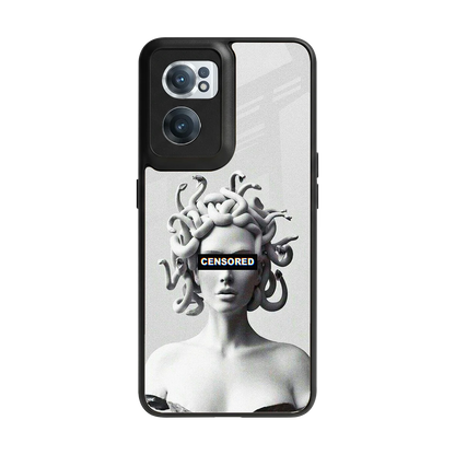 Censored back phone cover | glass case for oneplus nord ce 2