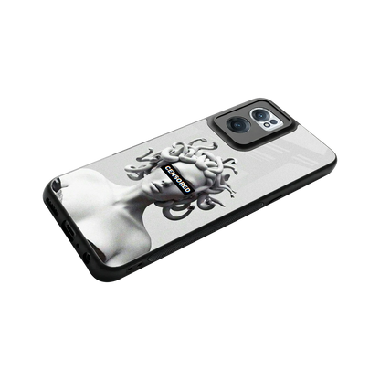 Censored stylish phone case for oneplus nord ce 2 | glossy glass and slim fit