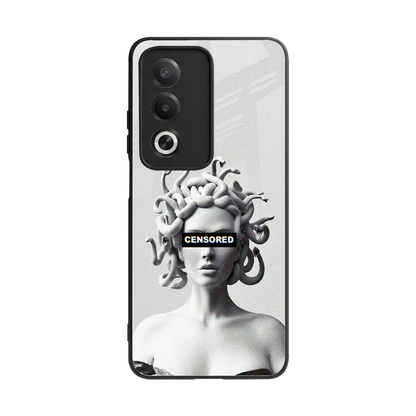 Censored back phone cover | glass case for oppo a3 pro