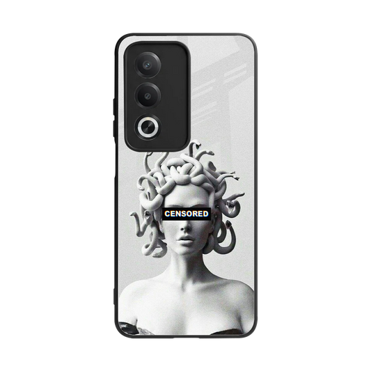Censored back phone cover | glass case for oppo a3 pro