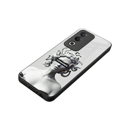 Censored stylish phone case for oppo a3 pro | glossy glass and slim fit