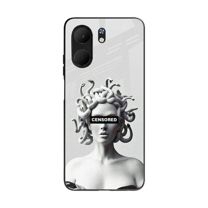 Censored back phone cover | glass case for oppo a5x 5g
