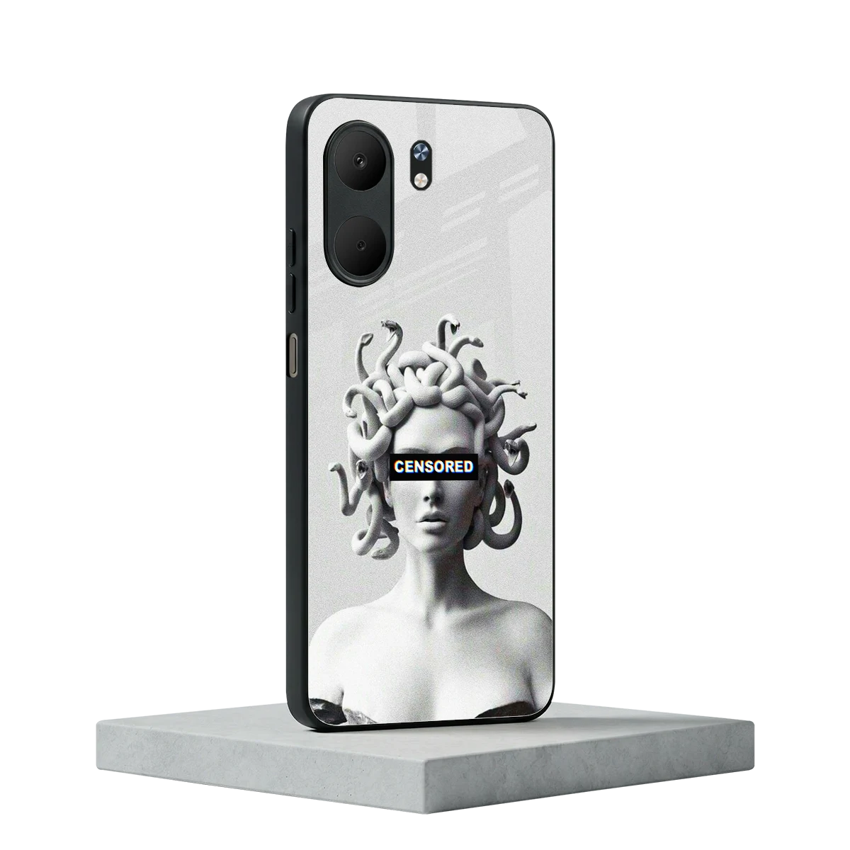 Censored oppo a5x 5g mobile cover | shockproof glass phone case