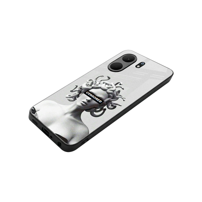Censored stylish phone case for oppo a5x 5g | glossy glass and slim fit
