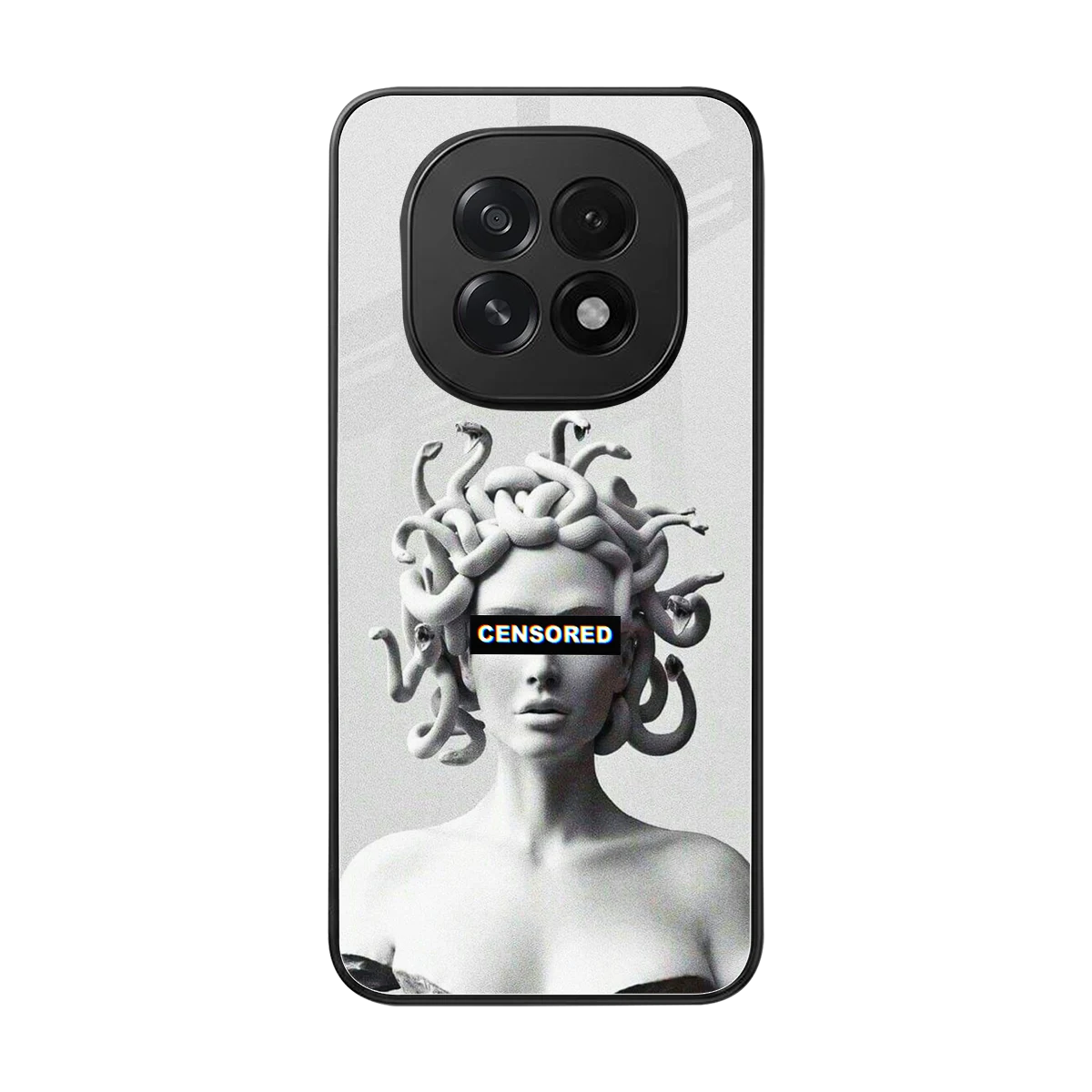 Censored back phone cover | glass case for oppo f29 5g