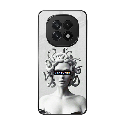 Censored back phone cover | glass case for oppo f29 5g