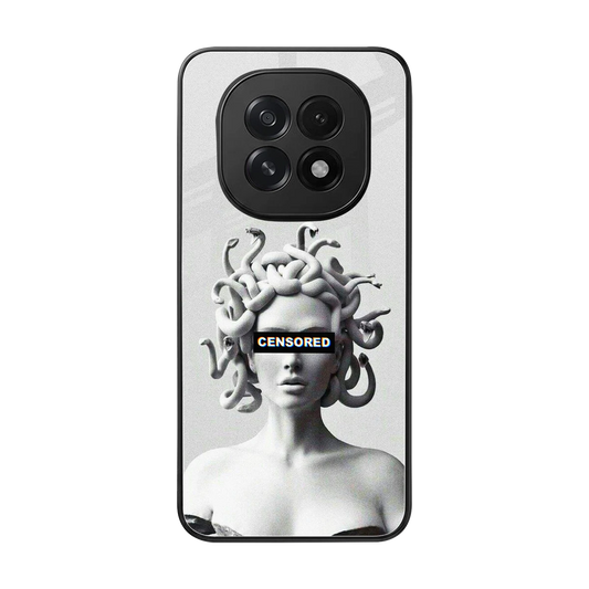 Censored back phone cover | glass case for oppo f29 5g