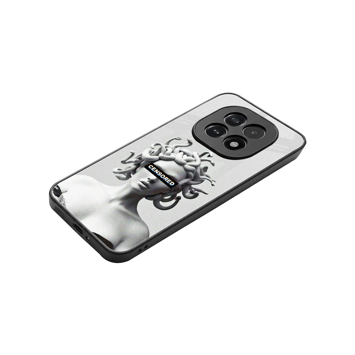 Censored stylish phone case for oppo f29 5g | glossy glass and slim fit