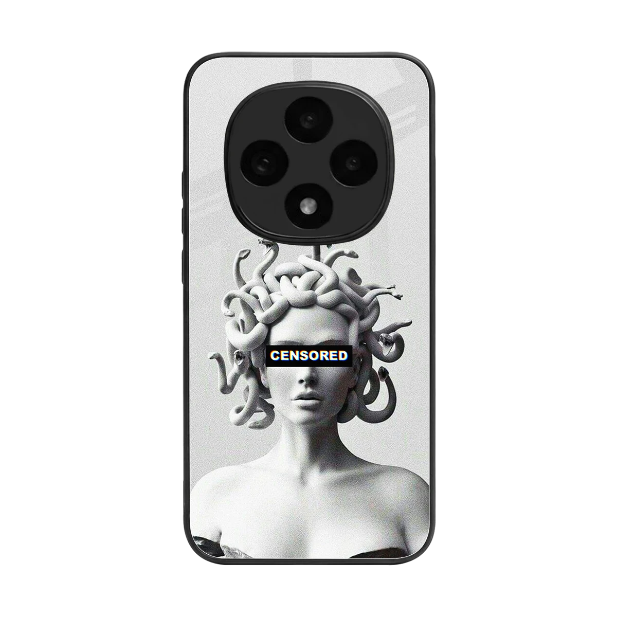 Censored back phone cover | glass case for oppo f31 pro 5g