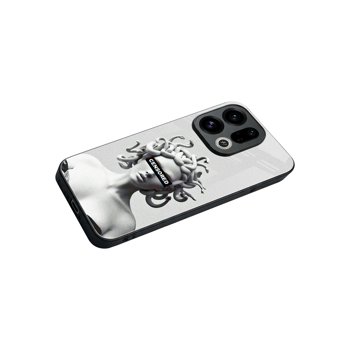 Censored stylish phone case for oppo find x9 | glossy glass and slim fit
