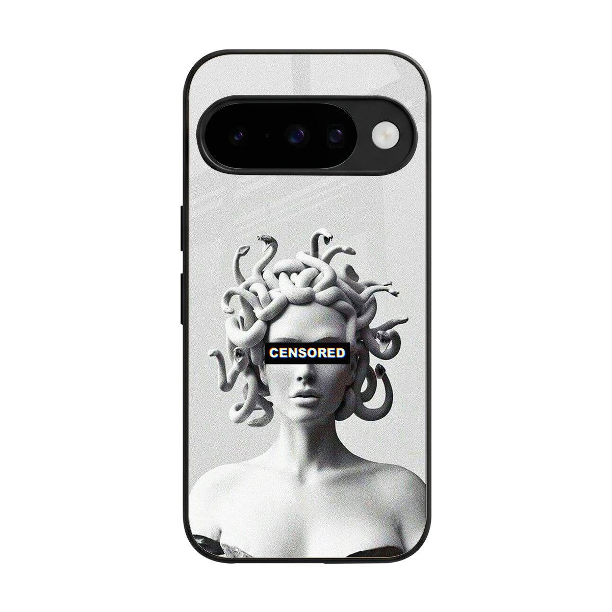 Censored back phone cover | glass case for google pixel 10