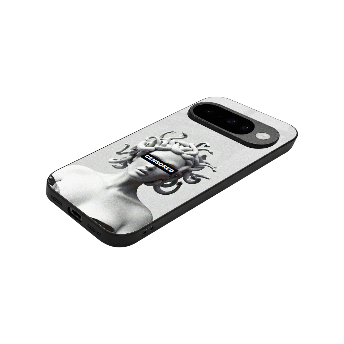 Censored stylish phone case for google pixel 10 | glossy glass and slim fit