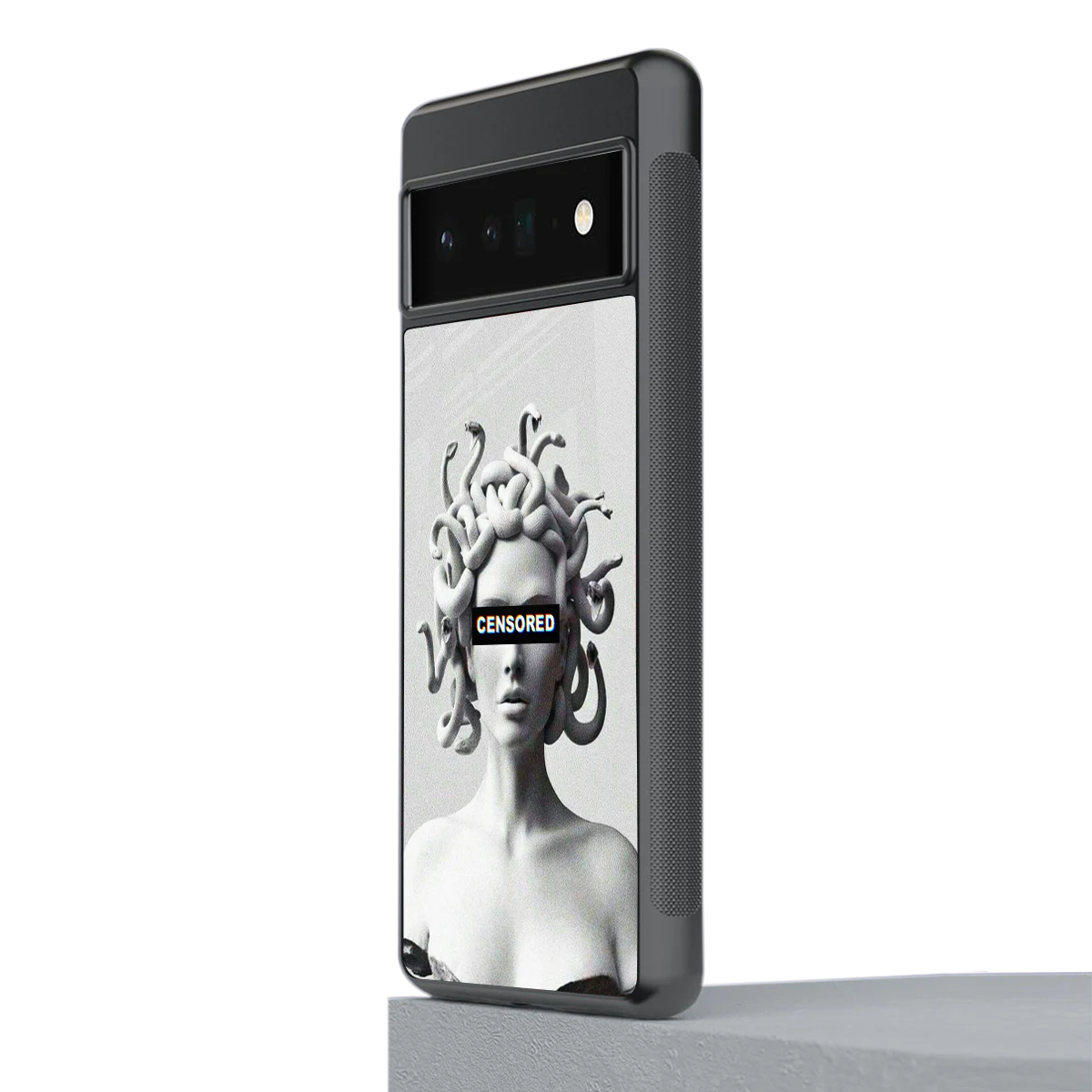 Censored stylish phone case for google pixel 6 pro | glossy glass and slim fit