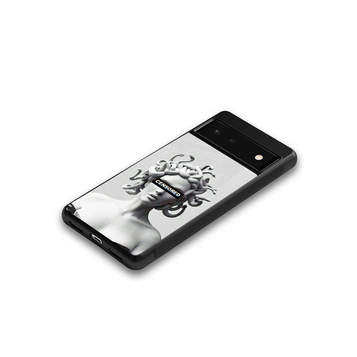 Censored google pixel 6a mobile cover | shockproof glass phone case