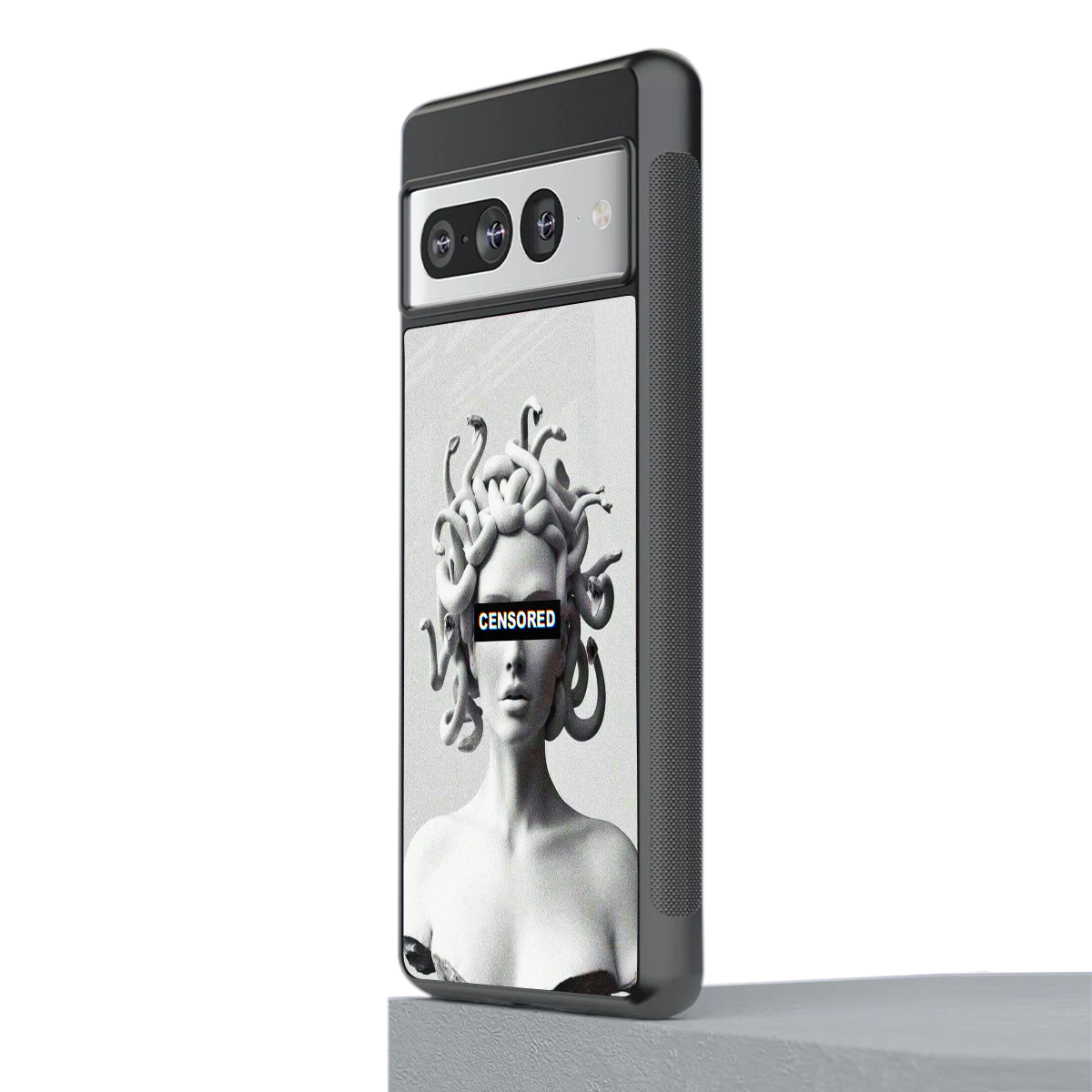 Censored stylish phone case for google pixel 7 pro | glossy glass and slim fit