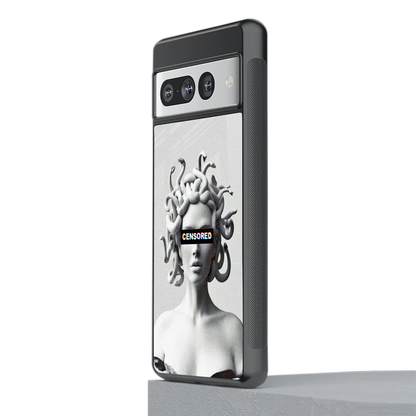Censored stylish phone case for google pixel 7 pro | glossy glass and slim fit
