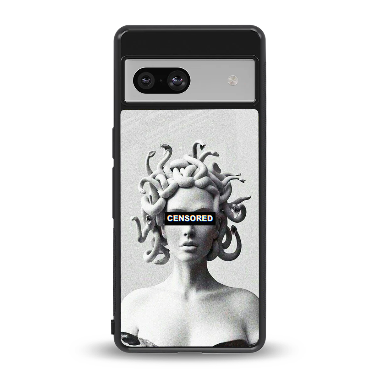 Censored back phone cover | glass case for google pixel 7a