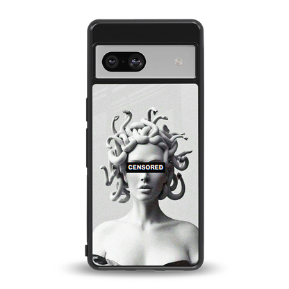 Censored back phone cover | glass case for google pixel 7a