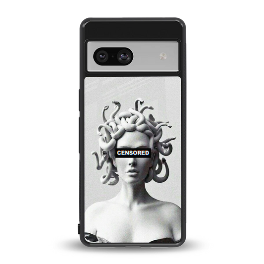 Censored back phone cover | glass case for google pixel 7