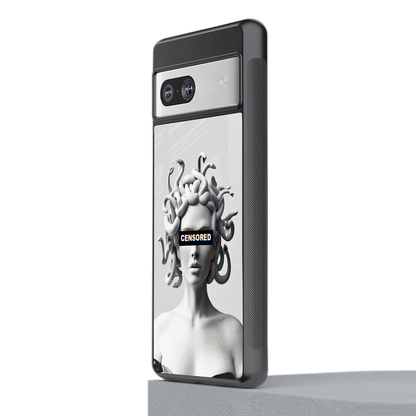 Censored stylish phone case for google pixel 7 | glossy glass and slim fit