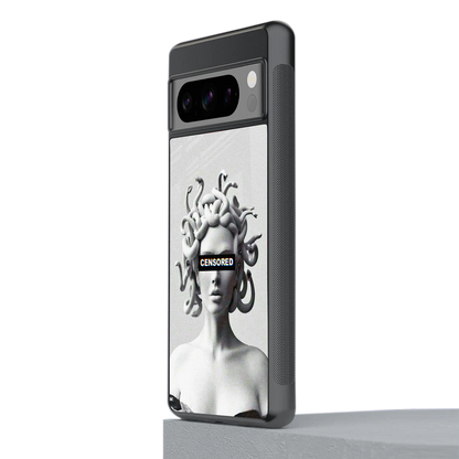 Censored stylish phone case for google pixel 8 pro | glossy glass and slim fit