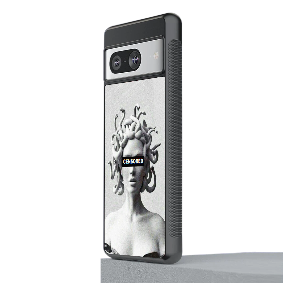 Censored stylish phone case for google pixel 8 | glossy glass and slim fit