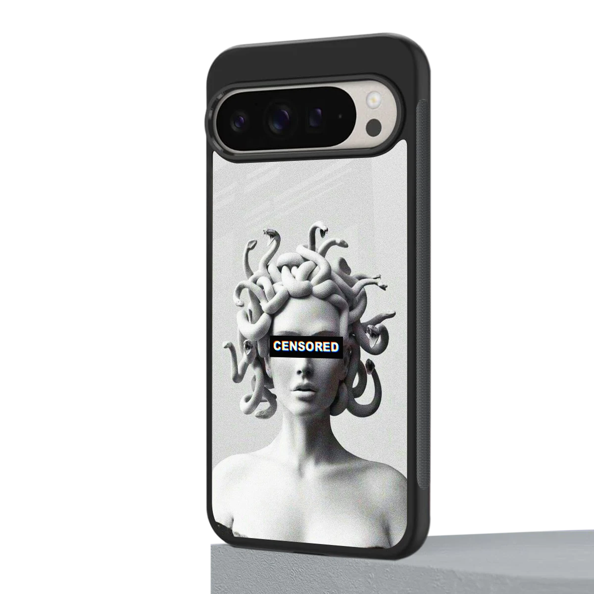 Censored google pixel 9 pro xl mobile cover | shockproof glass phone case
