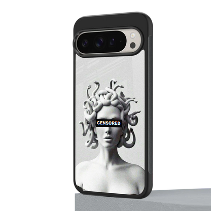 Censored google pixel 9 pro xl mobile cover | shockproof glass phone case