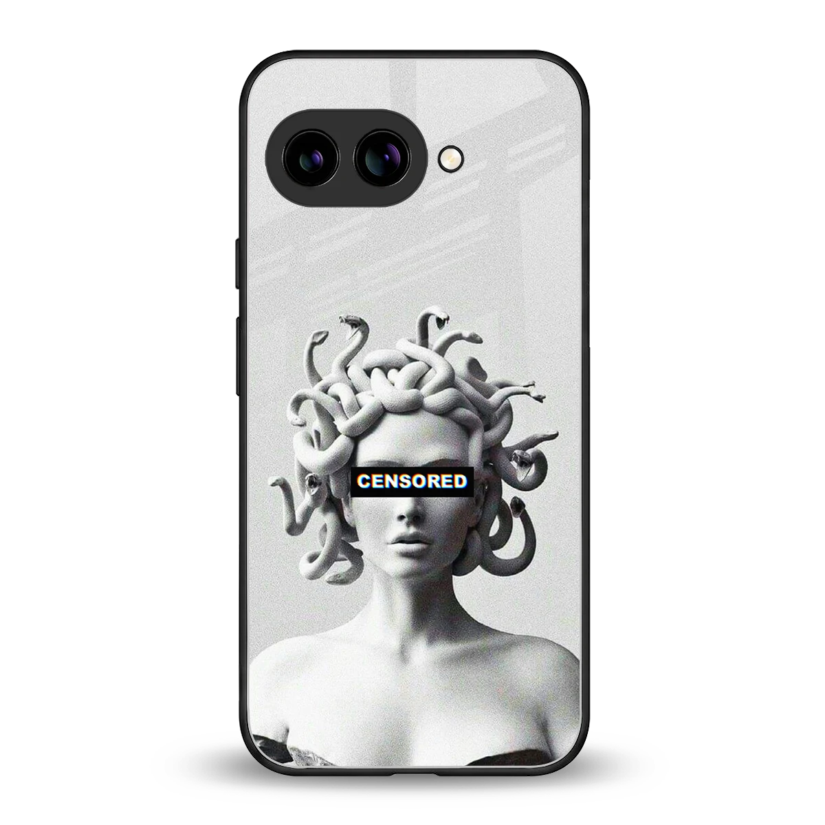 Censored back phone cover | glass case for google pixel 10a