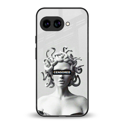 Censored back phone cover | glass case for google pixel 10a