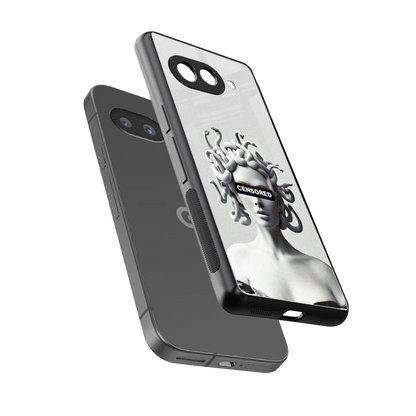 Censored sleek google pixel 10a cover with tempered glass back and TPU edges