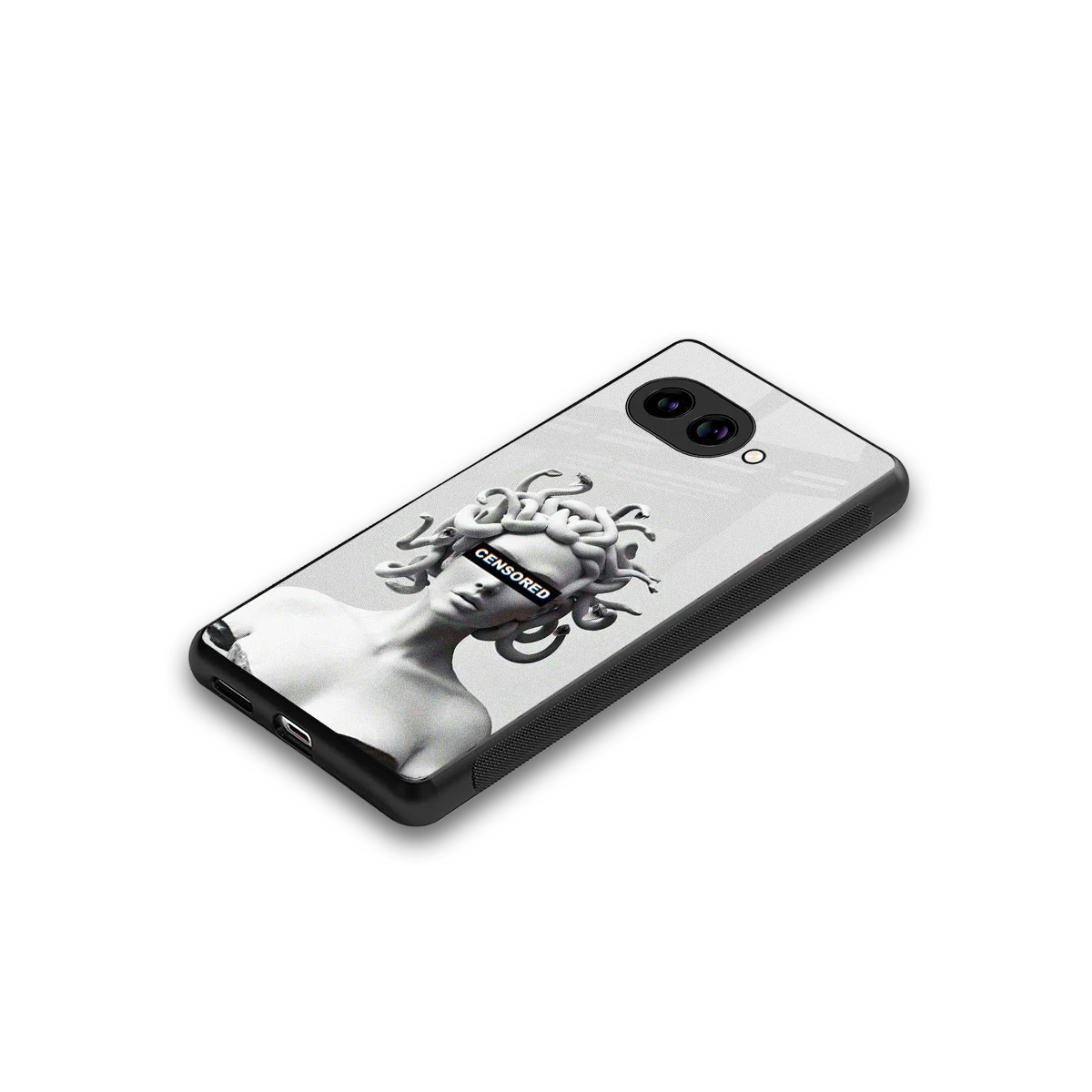 Censored stylish phone case for google pixel 10a | glossy glass and slim fit