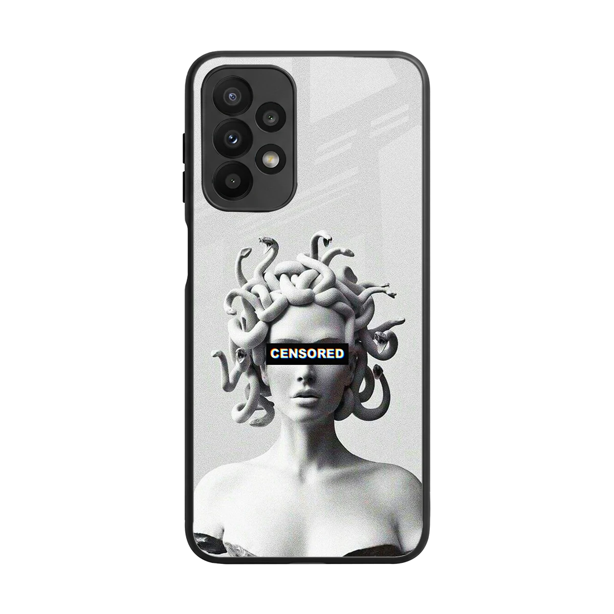 Censored back phone cover | glass case for samsung galaxy a23