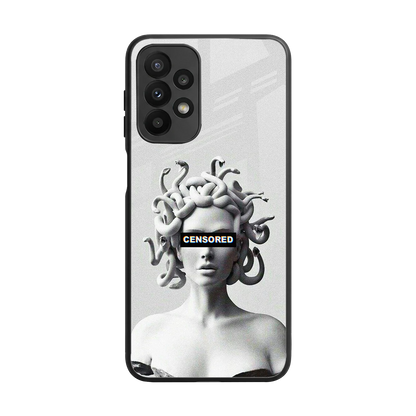 Censored back phone cover | glass case for samsung galaxy a23