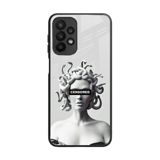 Censored back phone cover | glass case for samsung galaxy a23