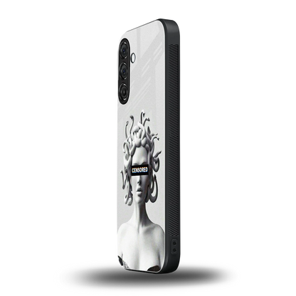 Censored samsung galaxy m35 5g mobile cover | shockproof glass phone case