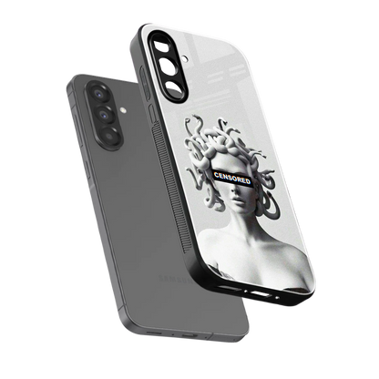 Censored sleek samsung galaxy a17 5g cover with tempered glass back and TPU edges