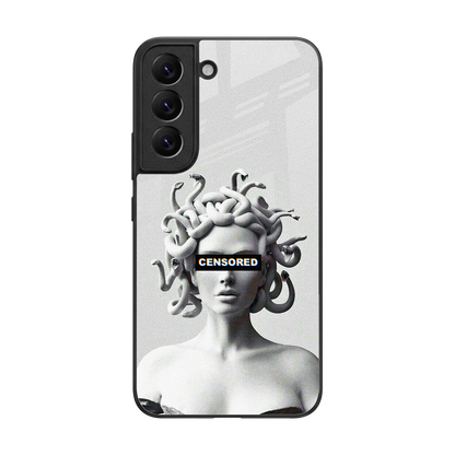 Censored back phone cover | glass case for samsung galaxy s22