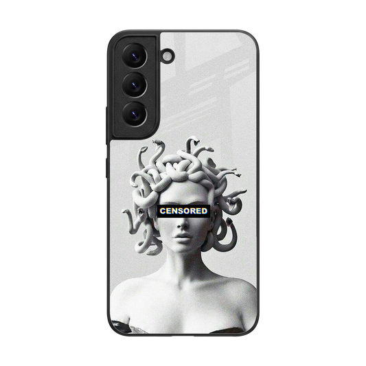 Censored back phone cover | glass case for samsung galaxy s22
