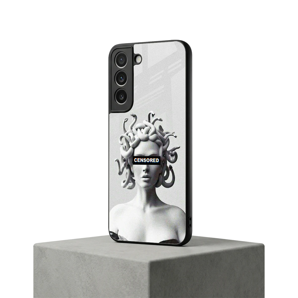 Censored samsung galaxy s22 mobile cover | shockproof glass phone case