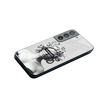 Censored stylish phone case for samsung galaxy s22 | glossy glass and slim fit