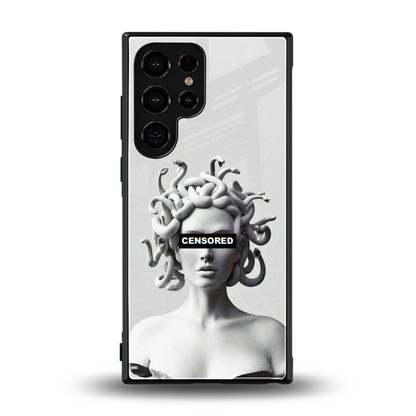 Censored back phone cover | glass case for samsung galaxy s23 ultra