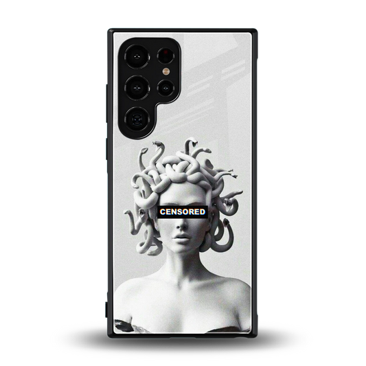 Censored back phone cover | glass case for samsung galaxy s23 ultra