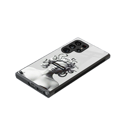 Censored stylish phone case for samsung galaxy s23 ultra | glossy glass and slim fit