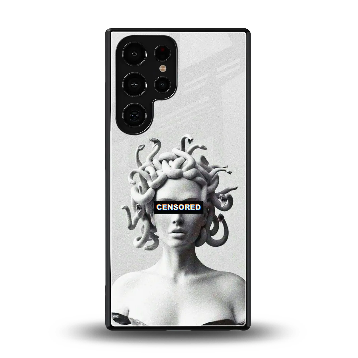 Censored back phone cover | glass case for samsung galaxy s25 ultra