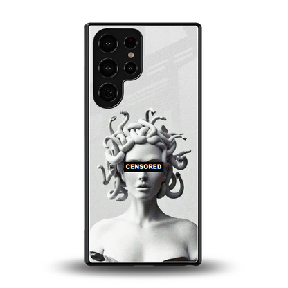 Censored back phone cover | glass case for samsung galaxy s25 ultra