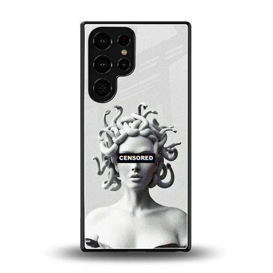 Censored back phone cover | glass case for samsung galaxy s25 ultra